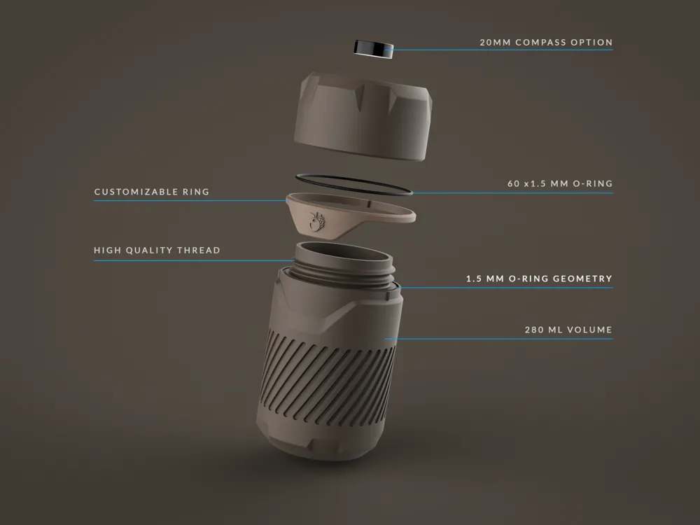 Customizable Outdoor Container with logo branding